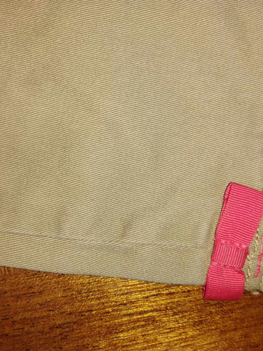 Gymboree Beige Pants with Pink Trim